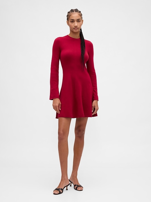 cashsoft stretch mini-strickkleid