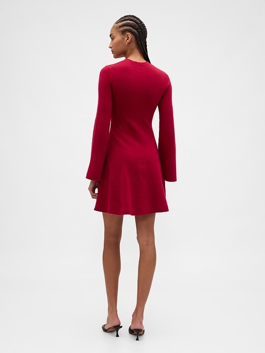 cashsoft stretch mini-strickkleid