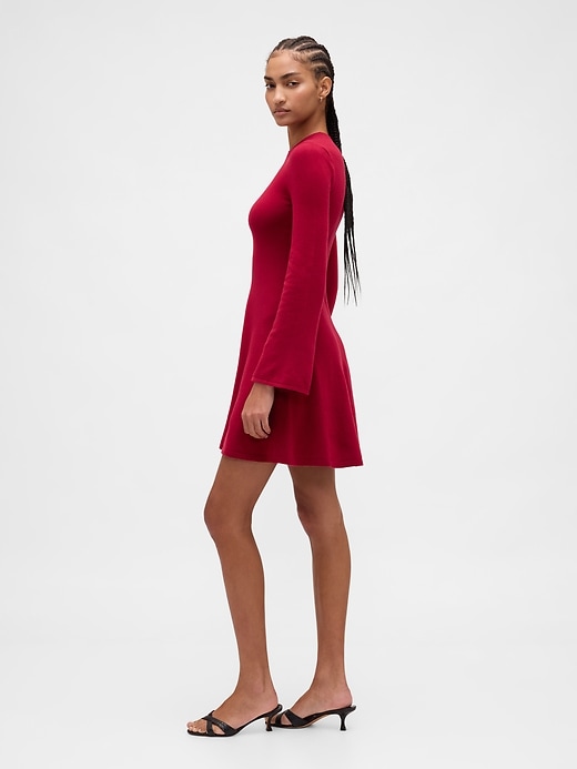 cashsoft stretch mini-strickkleid