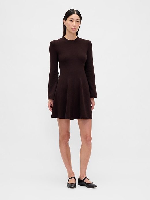 cashsoft stretch mini-strickkleid