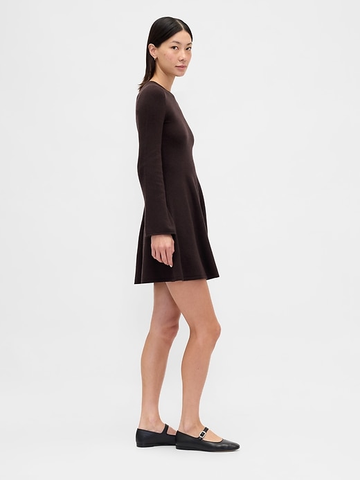 cashsoft stretch mini-strickkleid