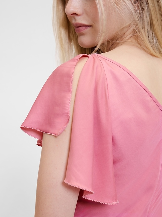 gapstudio satin-midikleid