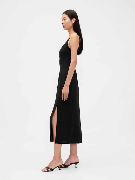 maxikleid mit korsett-ausschnitt