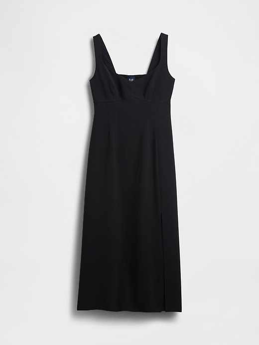 maxikleid mit korsett-ausschnitt