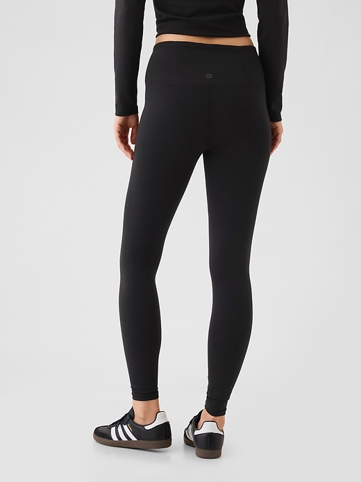 gapfit leggings mit glattem hohem bund