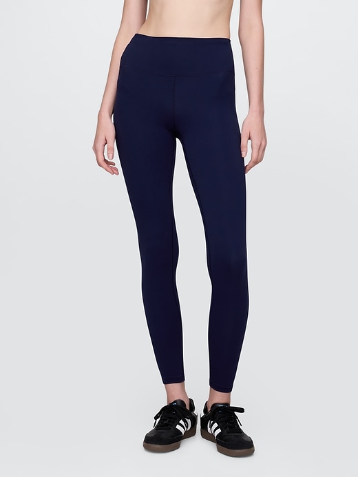 gapfit leggings mit glattem hohem bund