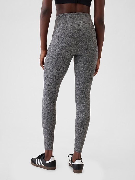 gapfit leggings aus glattem jersey mit hohem bund