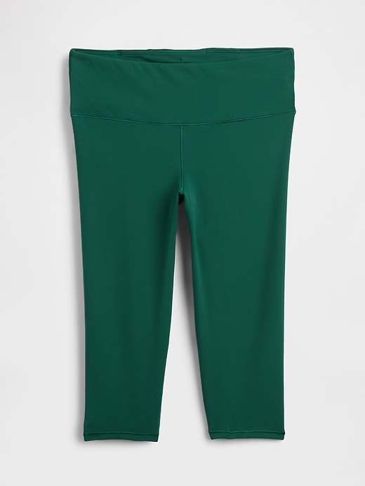 gapfit leggings mit glattem hohem bund und kurzem schnitt