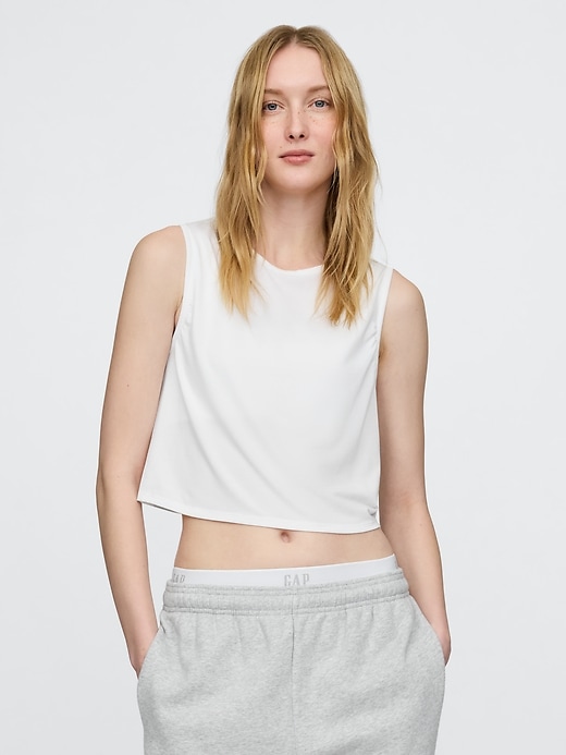 gapfit breathe crop muscle tank top