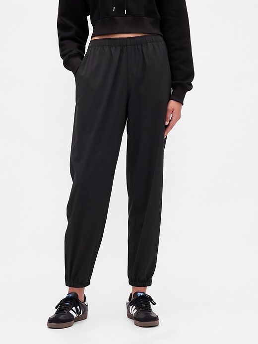 gapfit tech high rise zip-hem joggers