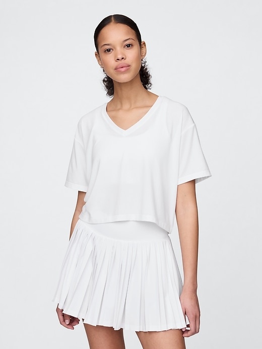gapfit breathe v-ausschnitt crop-t-shirt