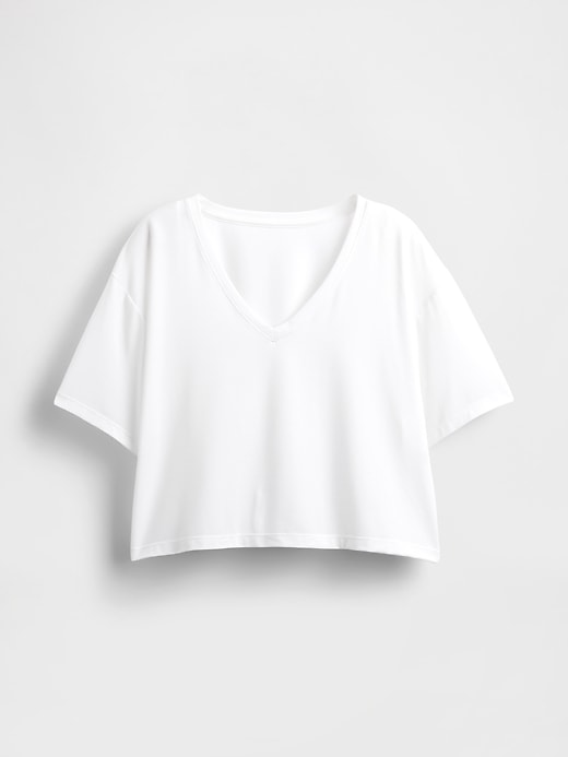 gapfit breathe v-ausschnitt crop-t-shirt