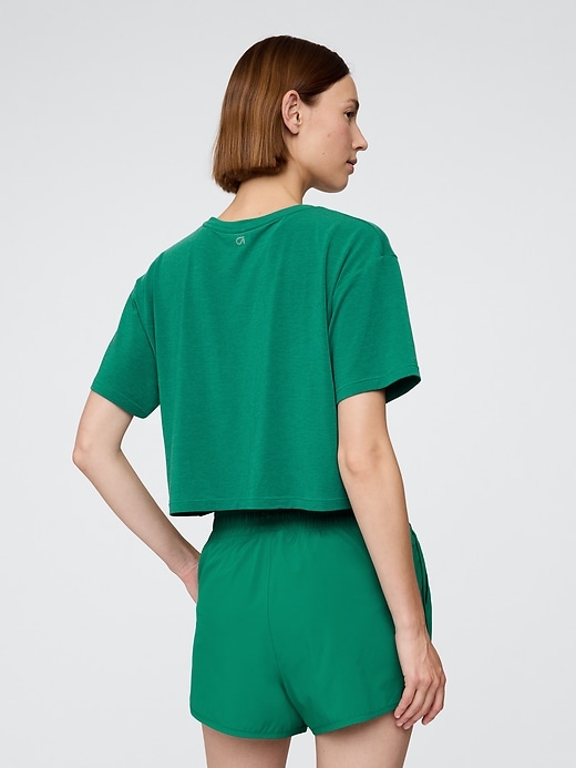 gapfit breathe v-ausschnitt crop-t-shirt