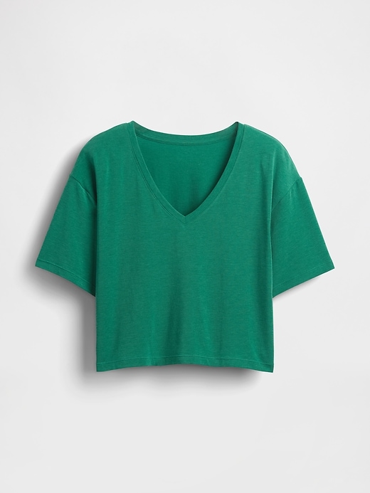 gapfit breathe v-ausschnitt crop-t-shirt