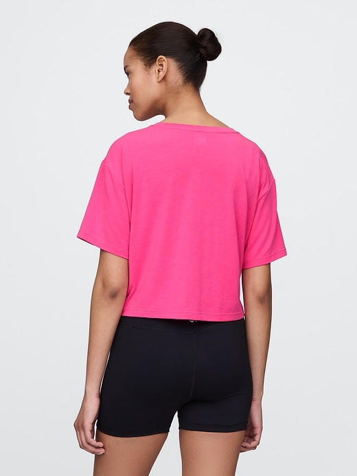 gapfit breathe v-ausschnitt crop-t-shirt