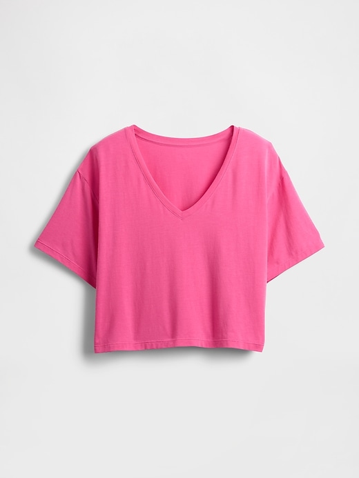 gapfit breathe v-ausschnitt crop-t-shirt
