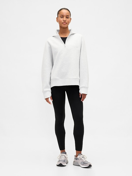 gapfit oversized quarter-zip hoodie
