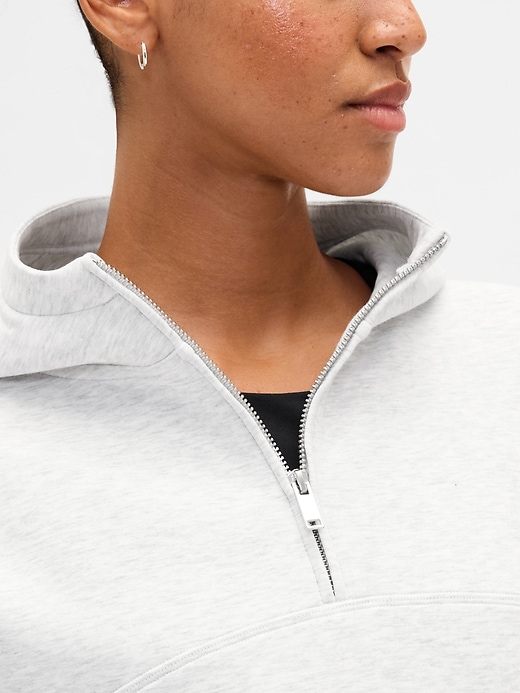 gapfit oversized quarter-zip hoodie