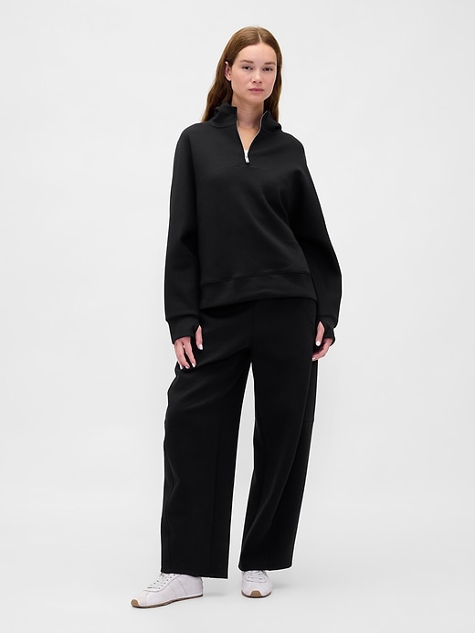 gapfit oversized quarter-zip hoodie