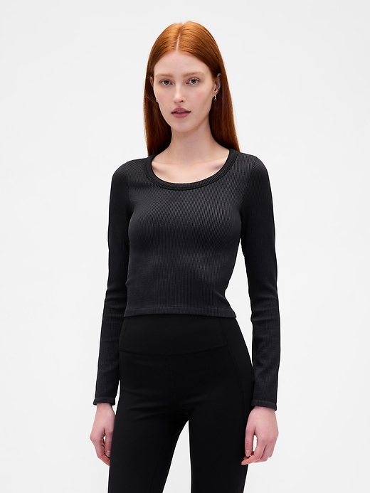 gapfit nahtloses ripp-crop-top