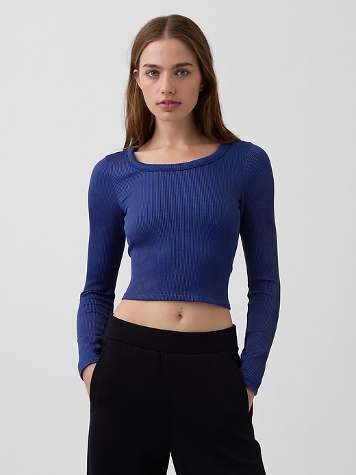 gapfit nahtloses ripp-crop-top
