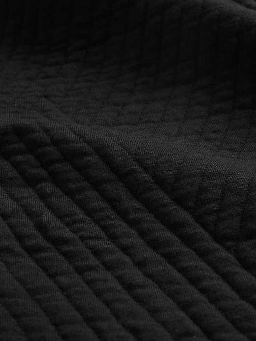 gapfit stepppullover mit jacquard-muster und halbem reißverschluss