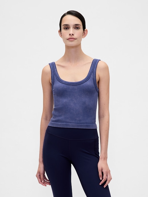 gapfit nahtloses rippen-crop-tanktop