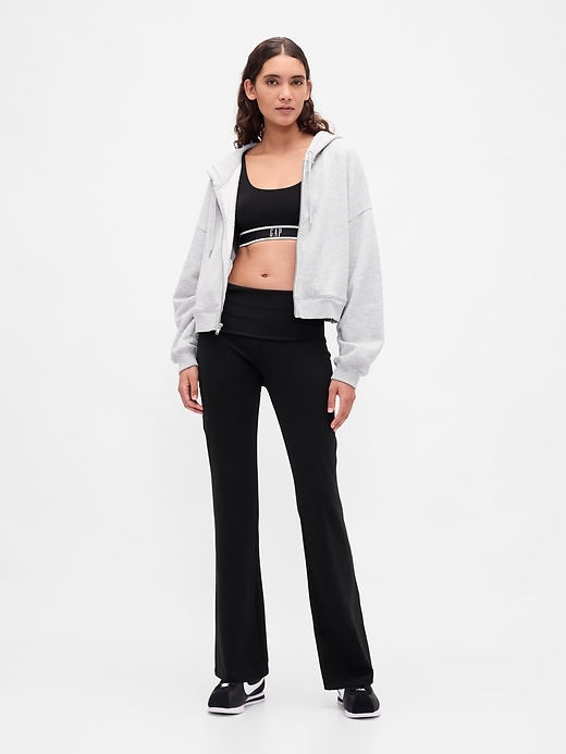 gapfit leggings mit glattem umgeschlagenem mini-schlagbund