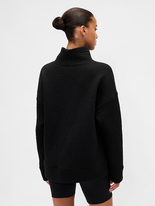 gapfit stepppullover aus jacquard-strick mit stehkragen