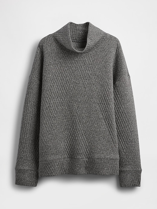gapfit stepppullover aus jacquard-strick mit stehkragen