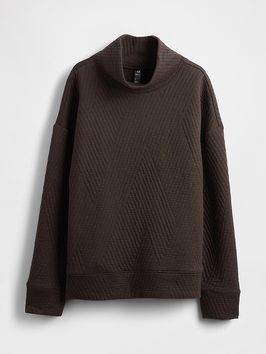 gapfit stepppullover aus jacquard-strick mit stehkragen