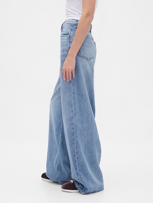 ultrasoft baggy jeans mit mittelhohem bund