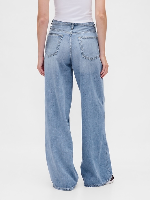 ultrasoft baggy jeans mit mittelhohem bund