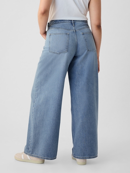 ultrasoft baggy jeans mit mittelhohem bund