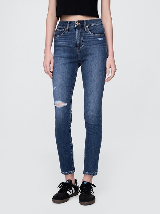 high rise true skinny jeans