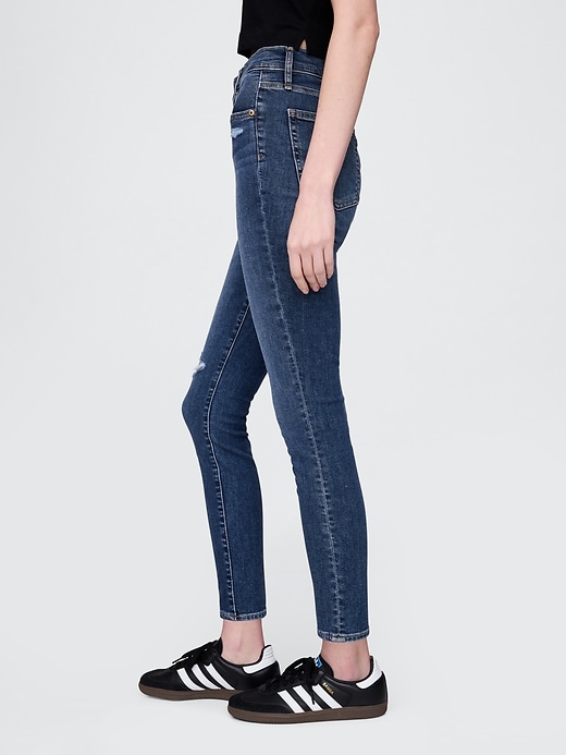 high rise true skinny jeans