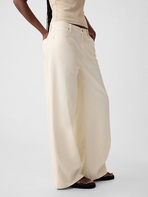 ultrasoft baggy jeans mit mittelhohem bund
