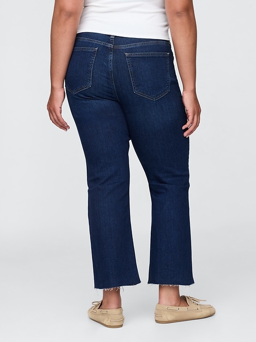 high rise kick flare jeans