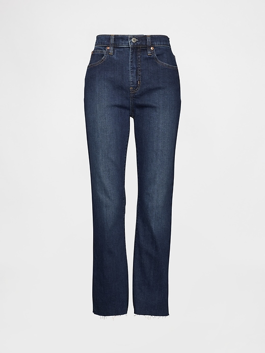high rise kick flare jeans