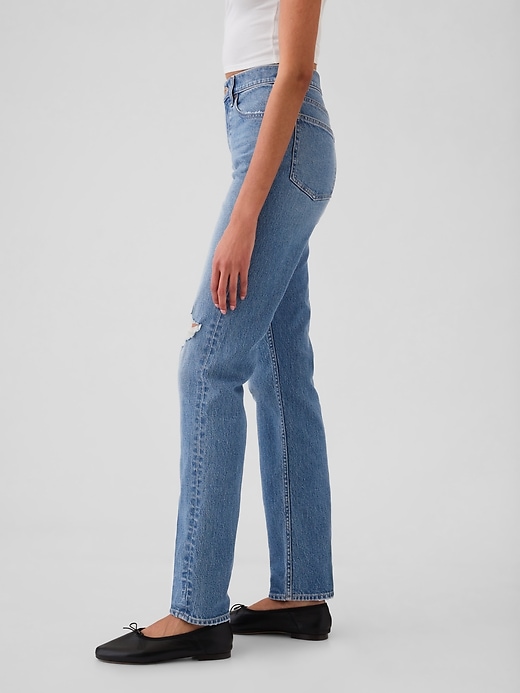 high rise 90s slim straight jeans