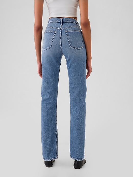 high rise 90s slim straight jeans