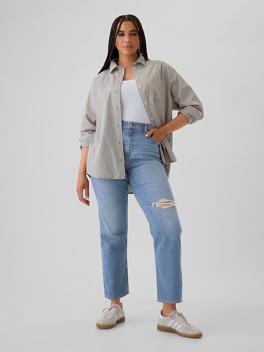 high rise 90s slim straight jeans