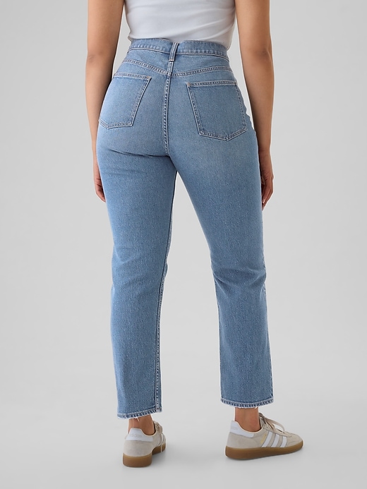 high rise 90s slim straight jeans