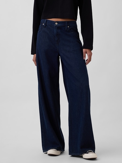 ultrasoft baggy jeans mit mittelhohem bund