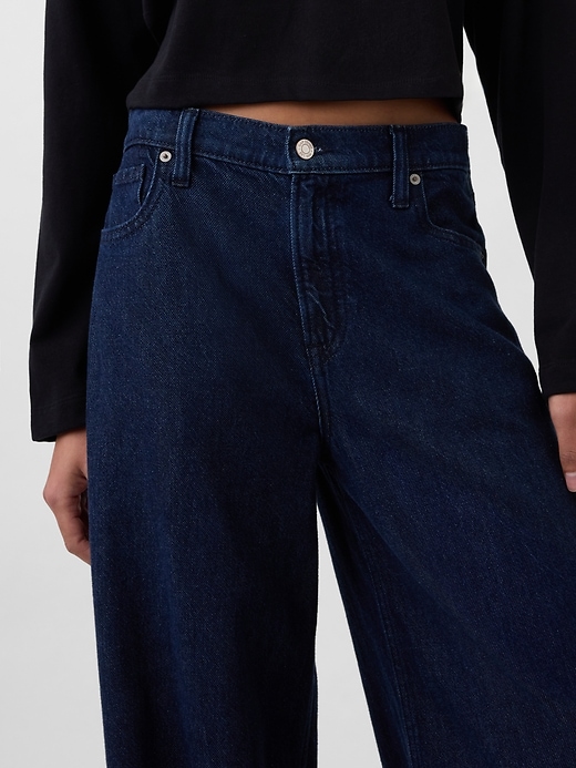 ultrasoft baggy jeans mit mittelhohem bund