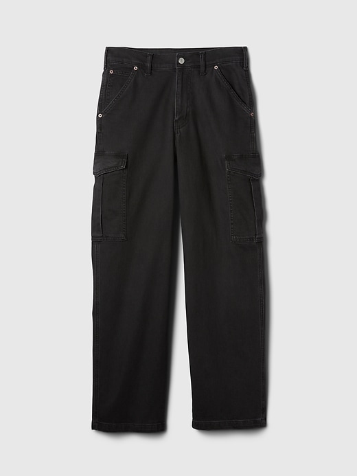 mid-rise 90s loose cargo jeans