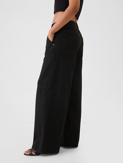 ultrasoft baggy jeans mit mittelhohem bund