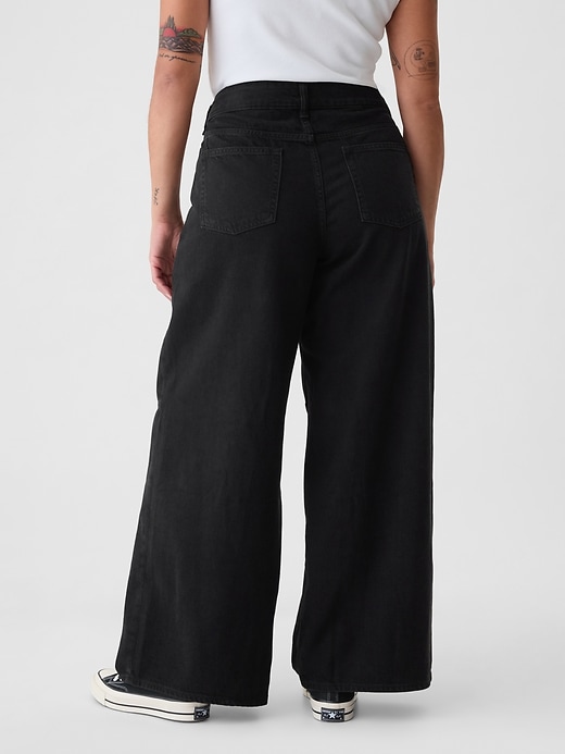 ultrasoft baggy jeans mit mittelhohem bund