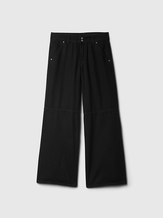ultrasoft baggy jeans mit mittelhohem bund