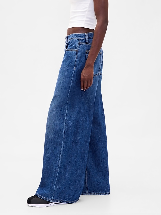 tiefsitzende extra weite jeans